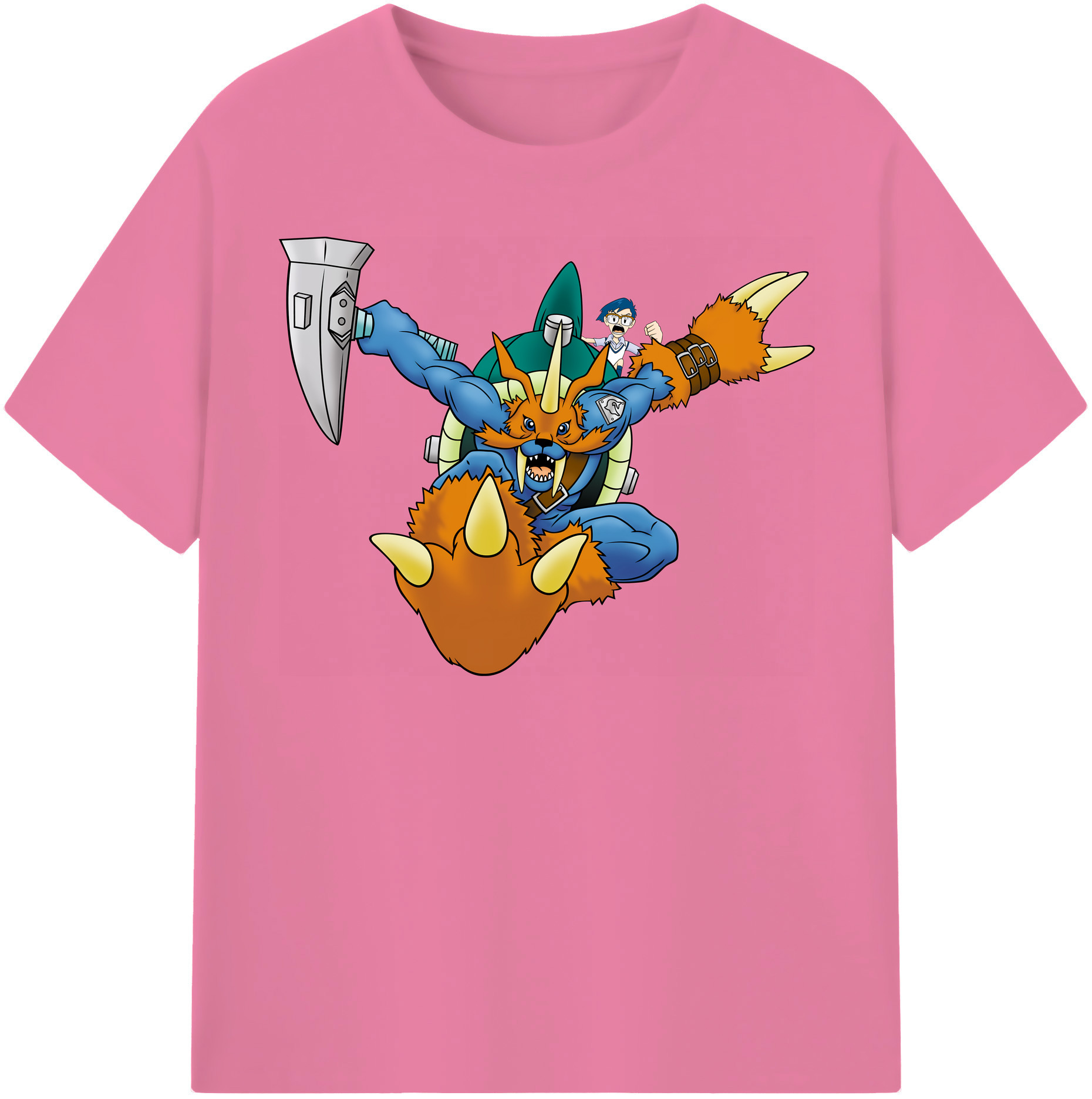（画像用） Digimon デジタルモンスター/デジモン 綿100％半袖Tシャツ（フロントプリント）
